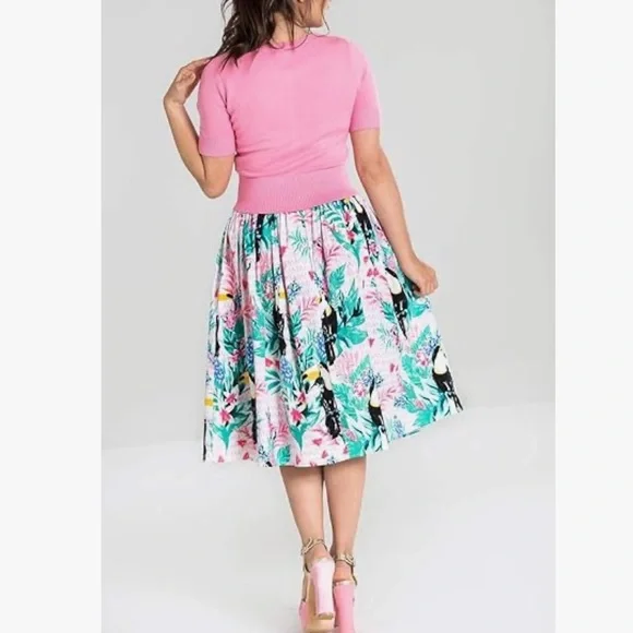 Hell Bunny toucan skirt “raphaella” - Picture 2 of 7